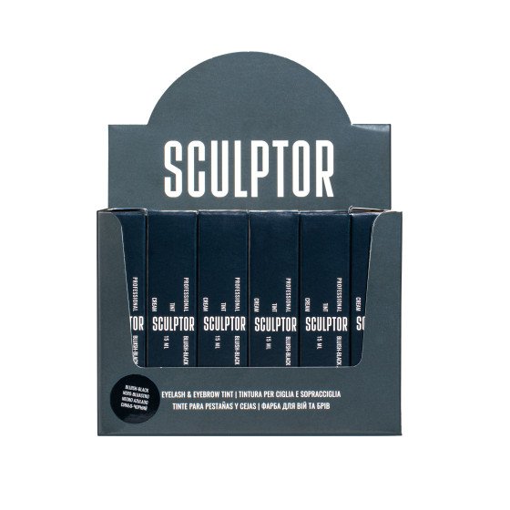 Tint for eyelashes, EYELASH TINT Bluish-Black 15 ml, SCULPTOR