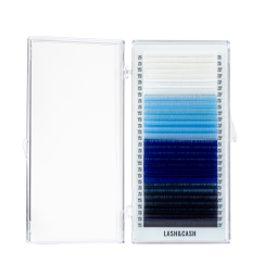 Eyelashes LASH&CASH, TANZANIT SHADES, mix 28 lines, SCULPTOR