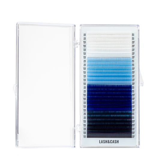 Eyelashes LASH&CASH, TANZANIT SHADES, mix 28 lines, SCULPTOR