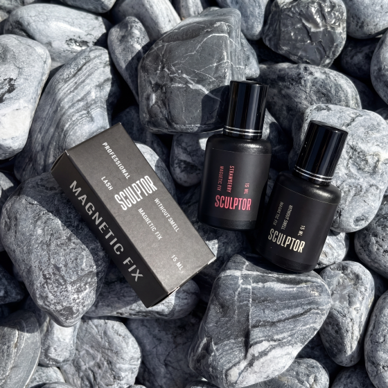 Препарат для фиксации ресниц MAGNETIC FIX, WITHOUT SMELL, 15 мл, SCULPTOR