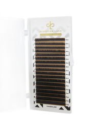 Вії dark brown GOLD, mix (5-7) 18 ліній, SCULPTOR