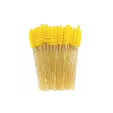 Щеточки нейлоновые для расчесывания ресниц YELLOW, 50шт в упаковке