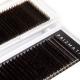 Dark chocolate eyelash extensions PRIZMATIC, mix 20 lines, SCULPTOR