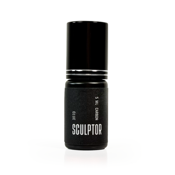 Eyelash Extension Adhesive CARBON, drying time 0.5–1 sec, 5 ml, SCULPTOR