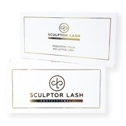 Вії чорні DIAMOND BLACK GIFT, mix 18 ліній, SCULPTOR