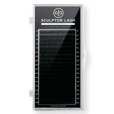 Вії чорні DIAMOND BLACK, mix (7-13) 18 ліній, SCULPTOR
