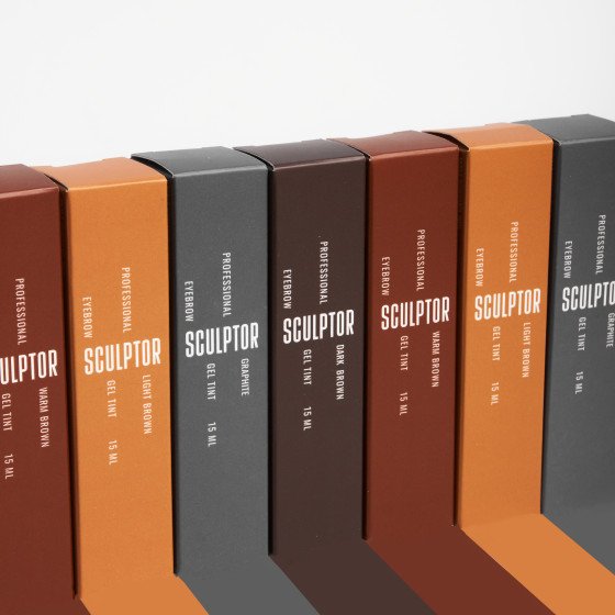 LIGHT BROWN Gel Eyebrow Color 15 ml, SCULPTOR