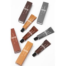 Eyebrow coloring set: 4 colors of gel paint 15 ml + oxidizer 3% 50 ml, SCULPTOR