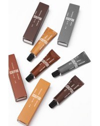 Eyebrow coloring set: 4 colors of gel paint 15 ml + oxidizer 3% 50 ml, SCULPTOR