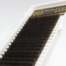 Вії dark brown GOLD, окремі довжини 18 ліній, SCULPTOR