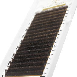 Вії dark brown GOLD, mix (5-7) 18 ліній, SCULPTOR