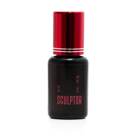 Клей для нарощування вій RED, час зчеплення 0,3-0.5 сек., 10ml, SCULPTOR