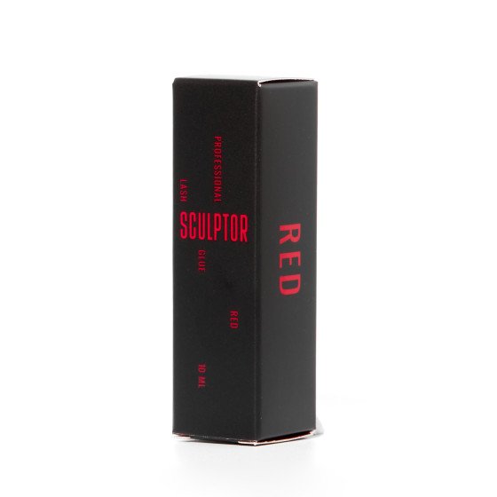 Клей для нарощування вій RED, час зчеплення 0,3-0.5 сек., 10ml, SCULPTOR