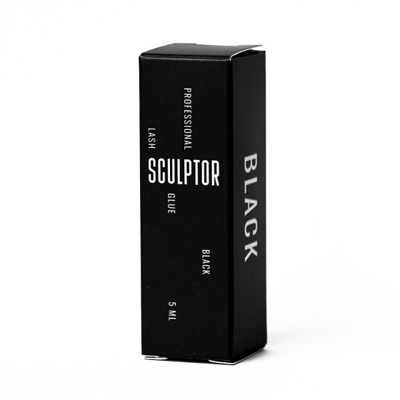 Клей для нарощування вій BLACK, час зчеплення 0,5-1 сек., 5ml, SCULPTOR