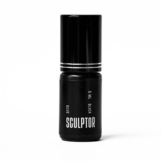 Клей для наращивания ресниц BLACK, время сцепления 0,5-1 сек., 5ml, SCULPTOR