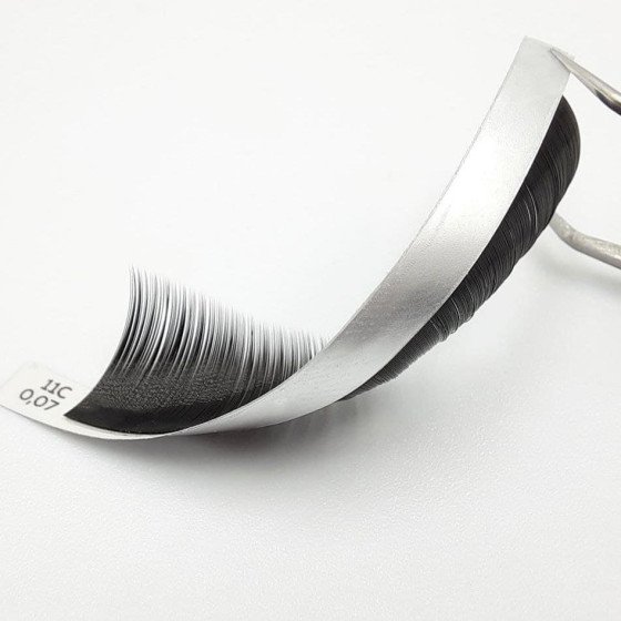 Ресницы черные LASH&CASH, отдельные длины 28 линий, SCULPTOR