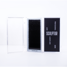 Black eyelash extensions LASH&CASH, 28 lines, SCULPTOR