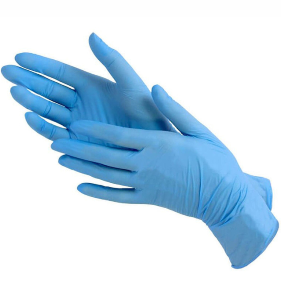 Disposable gloves, blue, 100 pcs/pack