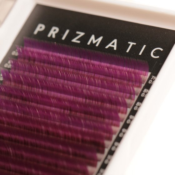 Вії 2T Violet PRIZMATIC, mix 20 ліній, SCULPTOR