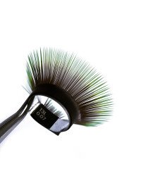 Вії 2T Green PRIZMATIC, mix 20 ліній, SCULPTOR