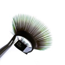 Вії 2T Green PRIZMATIC, mix 20 ліній, SCULPTOR