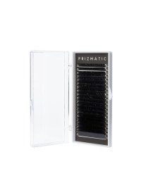 Black lashes for extensions SCULPTOR PRIZMATIC | Buy a tray with a mix of lengths 7-13 mm