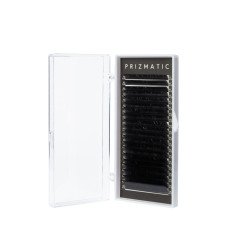 Black lashes for extensions SCULPTOR PRIZMATIC | Buy a tray with a mix of lengths 7-13 mm