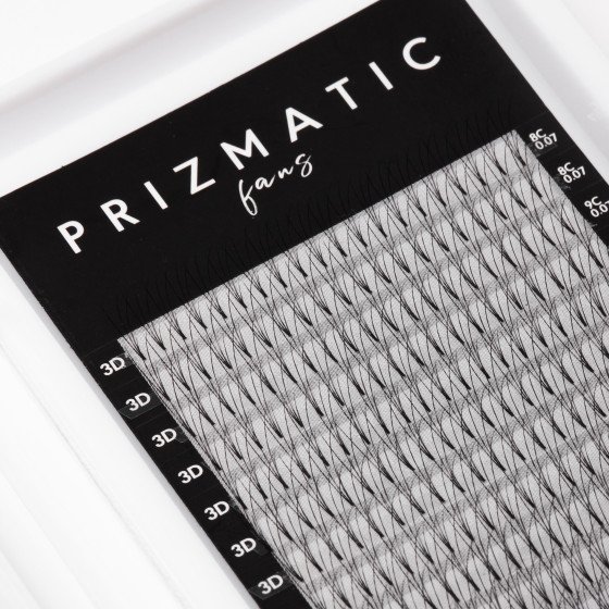 SCULPTOR PRIZMATIC pre-made fans  for lash extensions | Order a tray with a mix of popular lengths 8-14 mm