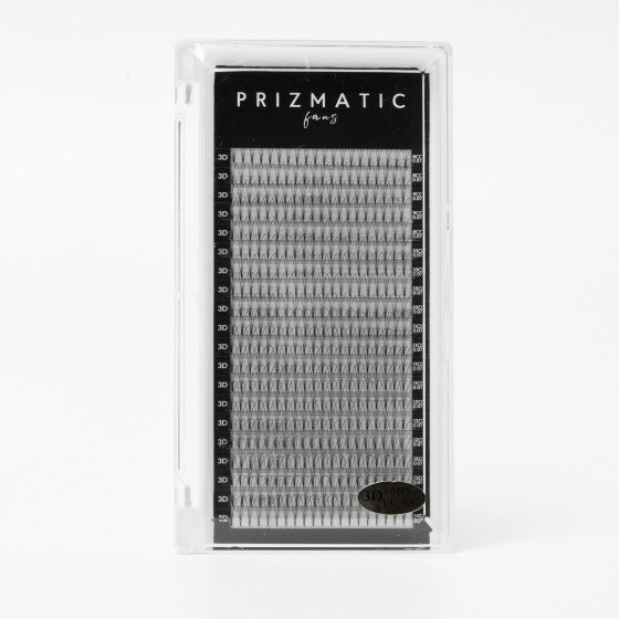 SCULPTOR PRIZMATIC pre-made fans  for lash extensions | Order a tray with a mix of popular lengths 8-14 mm
