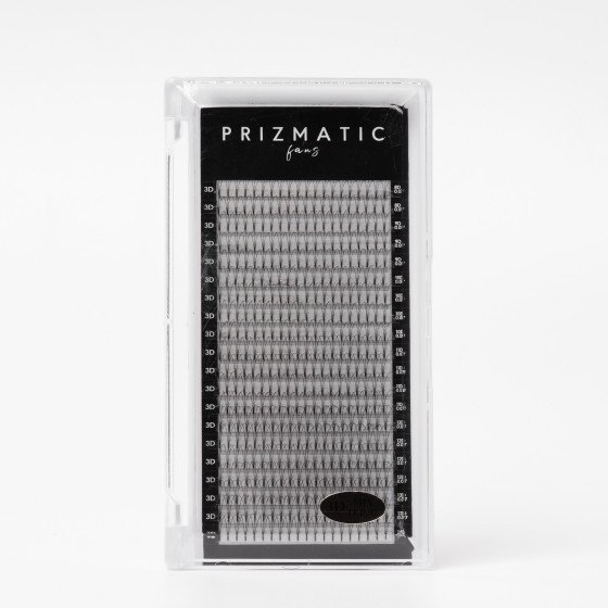 SCULPTOR PRIZMATIC pre-made fans  for lash extensions | Order a tray with a mix of popular lengths 8-14 mm