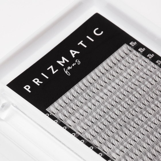 SCULPTOR PRIZMATIC pre-made fans  for lash extensions | Order a tray with a mix of popular lengths 8-14 mm