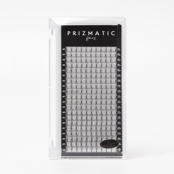 SCULPTOR PRIZMATIC pre-made fans  for lash extensions | Order a tray with a mix of popular lengths 8-14 mm