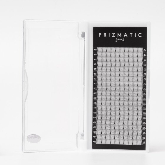 SCULPTOR PRIZMATIC pre-made fans  for lash extensions | Order a tray with a mix of popular lengths 8-14 mm