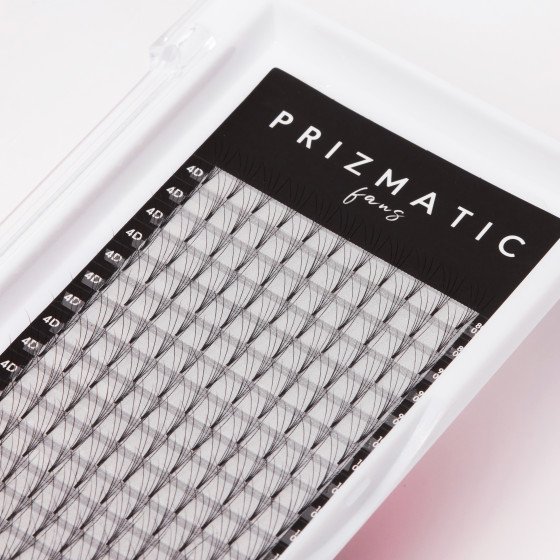 SCULPTOR PRIZMATIC pre-made fans  for lash extensions | Order a tray with a mix of popular lengths 8-14 mm