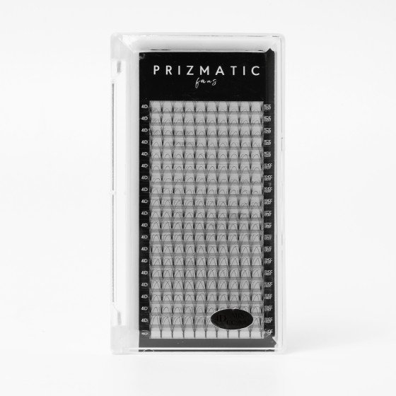SCULPTOR PRIZMATIC pre-made fans  for lash extensions | Order a tray with a mix of popular lengths 8-14 mm