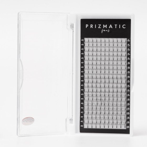 SCULPTOR PRIZMATIC pre-made fans  for lash extensions | Order a tray with a mix of popular lengths 8-14 mm