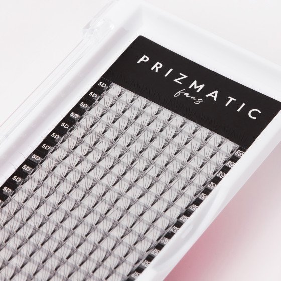 SCULPTOR PRIZMATIC pre-made fans  for lash extensions | Order a tray with a mix of popular lengths 8-14 mm