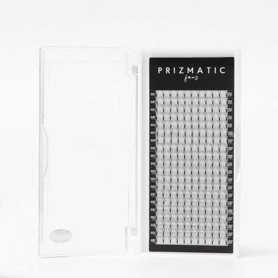 SCULPTOR PRIZMATIC pre-made fans  for lash extensions | Order a tray with a mix of popular lengths 8-14 mm