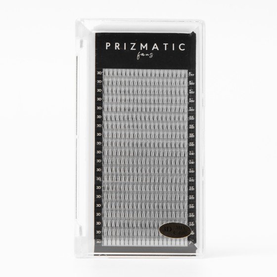 SCULPTOR PRIZMATIC pre-made fans  for lash extensions | Order a tray with a mix of popular lengths 8-14 mm