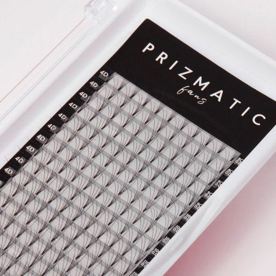 SCULPTOR PRIZMATIC pre-made fans  for lash extensions | Order a tray with a mix of popular lengths 8-14 mm