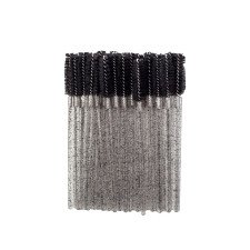 Щіточки нейлонові для розчісування вій BLACK, 50шт в упаковці