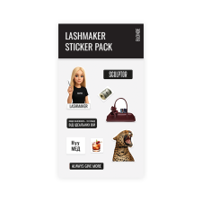 Sticker Pack LASHMAKER, SCULPTOR