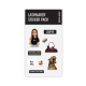 Sticker Pack LASHMAKER, SCULPTOR