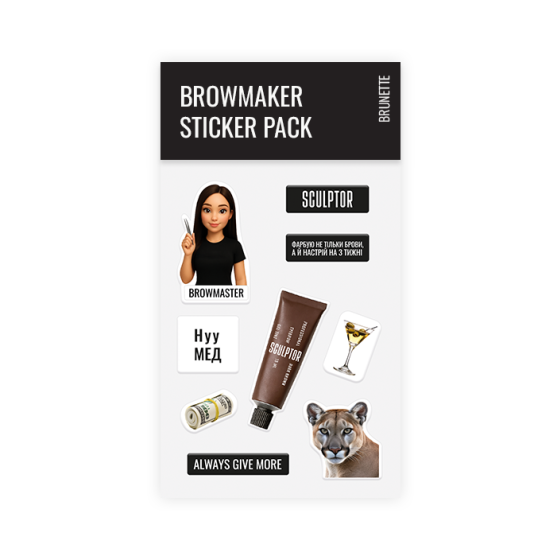 Sticker Pack BROWMASTER, SCULPTOR